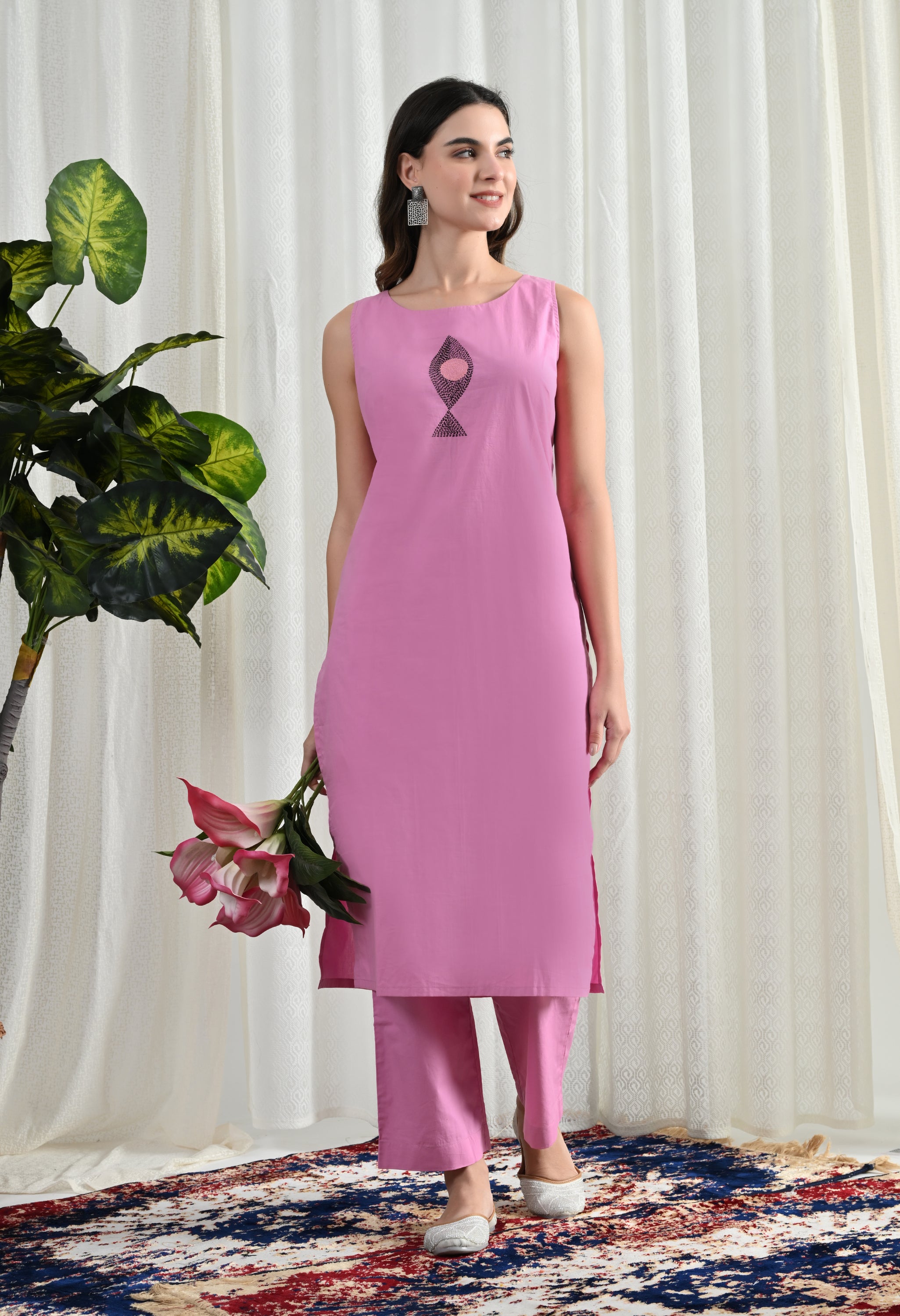 ROSE PINK KURTA SET